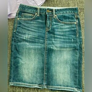 Gap Blue Denim Pencil Skirt